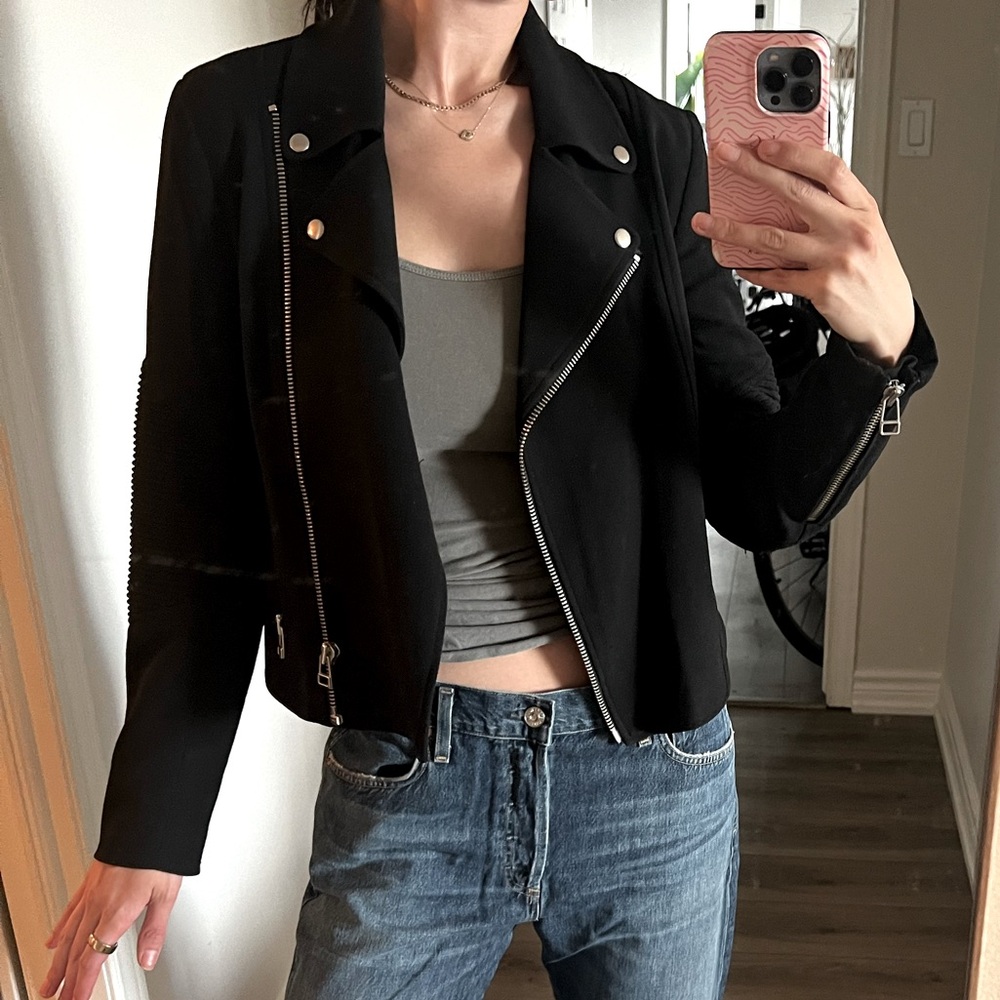 Aritzia black moto jacket